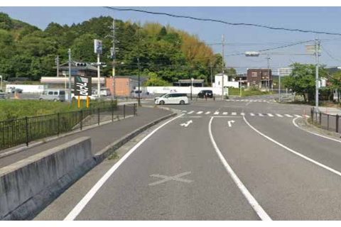 甲賀市甲南町葛木地蔵前交差点 看板