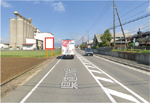 近江八幡市小船木町交差点手前県道326号