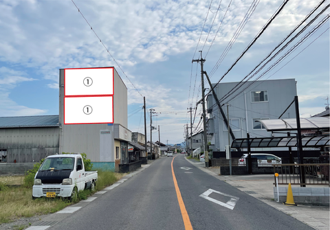 草津市南笠町浜街道壁面