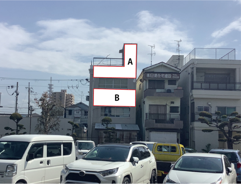 寝屋川市本町寝屋川市役所駐車場前AB