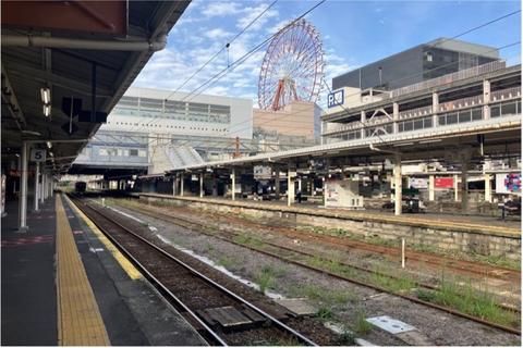 JR九州 鹿児島中央駅 駅ホーム音声広告（在来線）